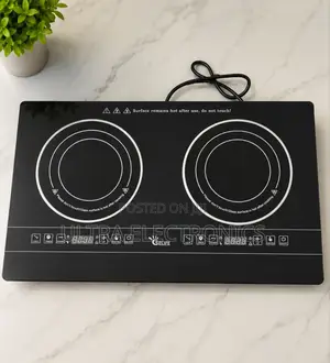 Double Burner Electric Induction Cooker Crystal Glass Fast Heating