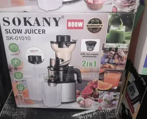 Sokany 2 in 1 Slow Juicer and Ice Cream Maker 800 Watts የፍራፍሬ መጭመቂያ