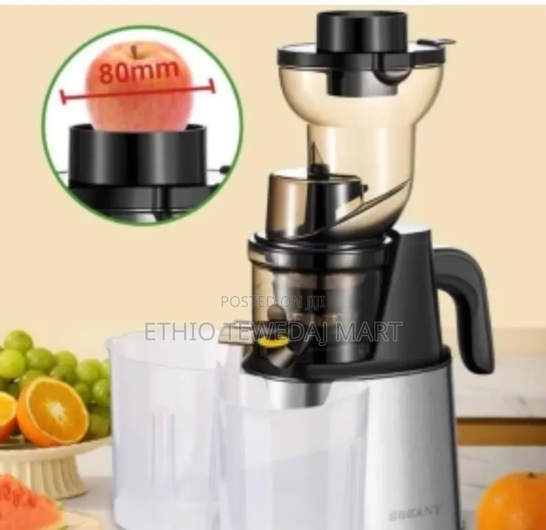 Sokany 2 in 1 Slow Juicer and Ice Cream Maker 800 Watts የፍራፍሬ መጭመቂያ