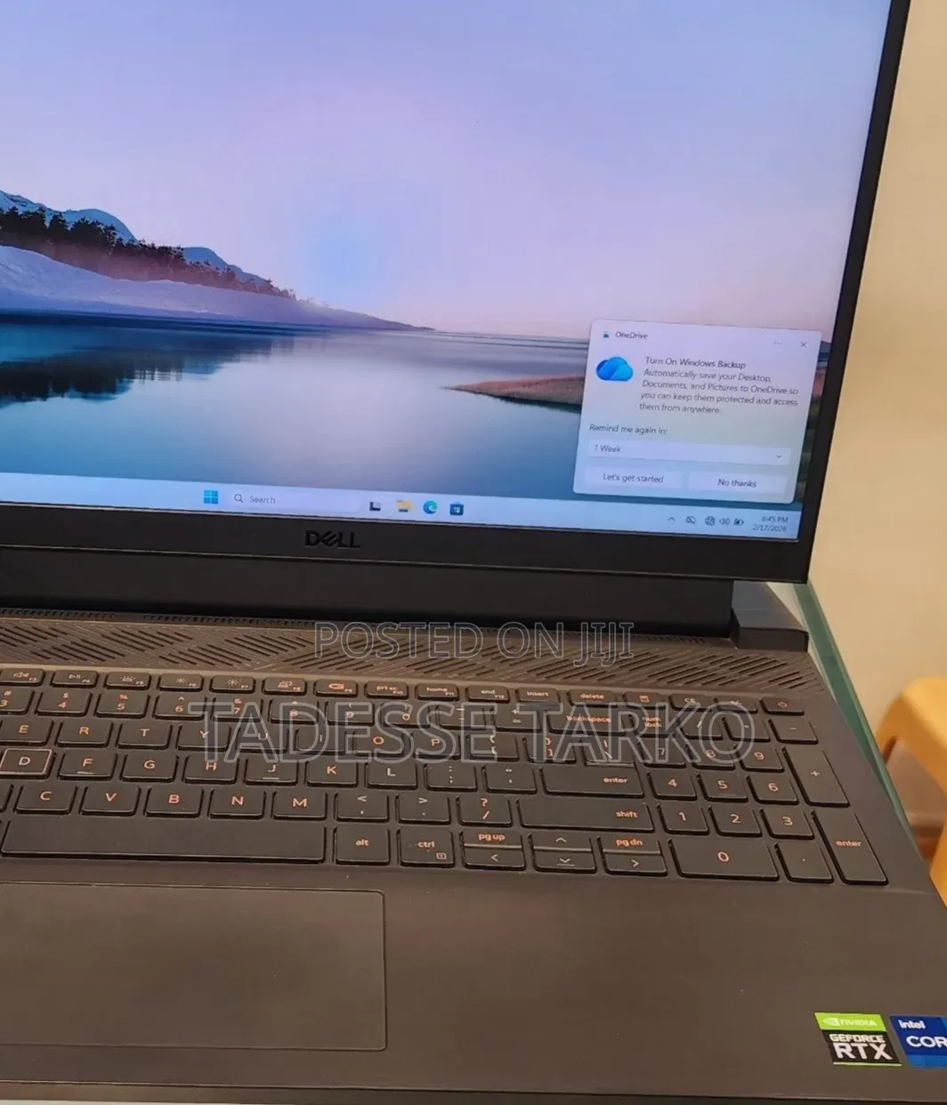 New Laptop Dell G15 5535 16GB Intel Core i7 SSD 512GB