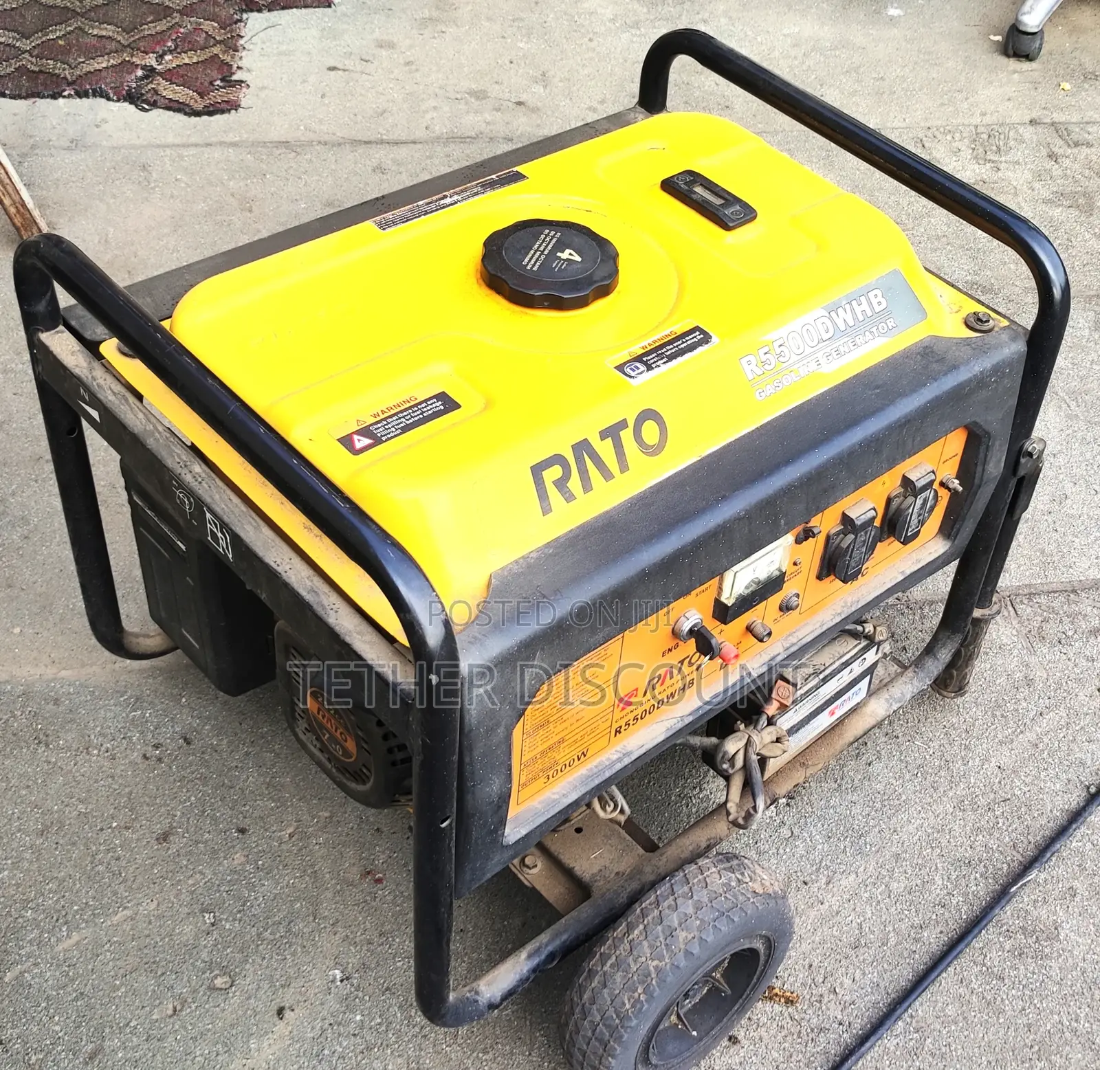 - Rato Gasoline Power Generator Slightly Used 3 Kw ጄኔሬተር በመጠኑ ያገለገለ