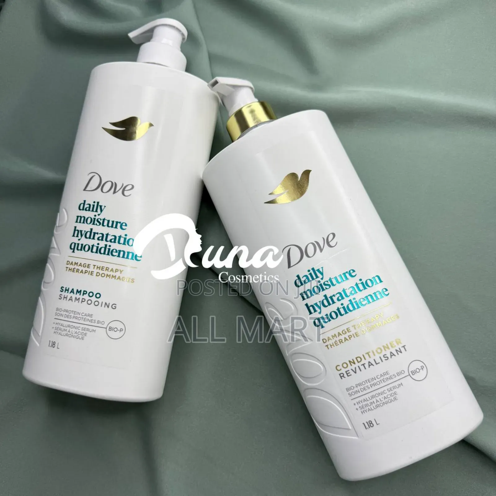 Dove Daily Moisture Shampoo And Conditioner 1.18 L