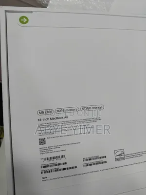 New Laptop Apple MacBook Air 2026 M5 13-inch 16GB Apple M5 SSD 512GB
