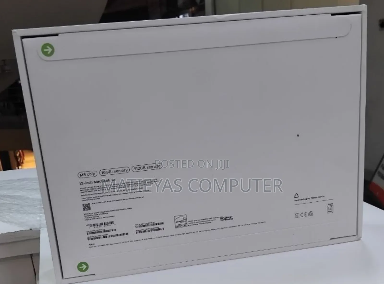New Laptop Apple MacBook Air 2026 M5 16GB Apple M5 SSD 512GB