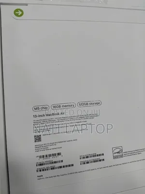 New Laptop Apple MacBook Air 2026 M5 13-inch 16GB Apple M5 SSD 512GB
