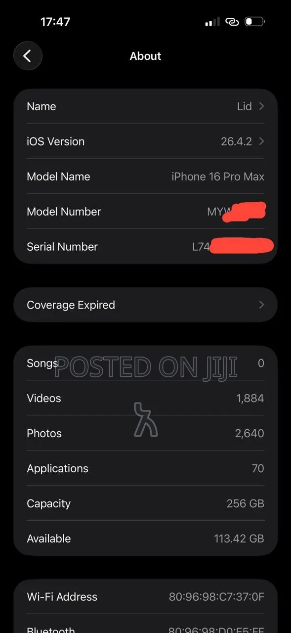 Apple iPhone 16 Pro Max 256 GB White