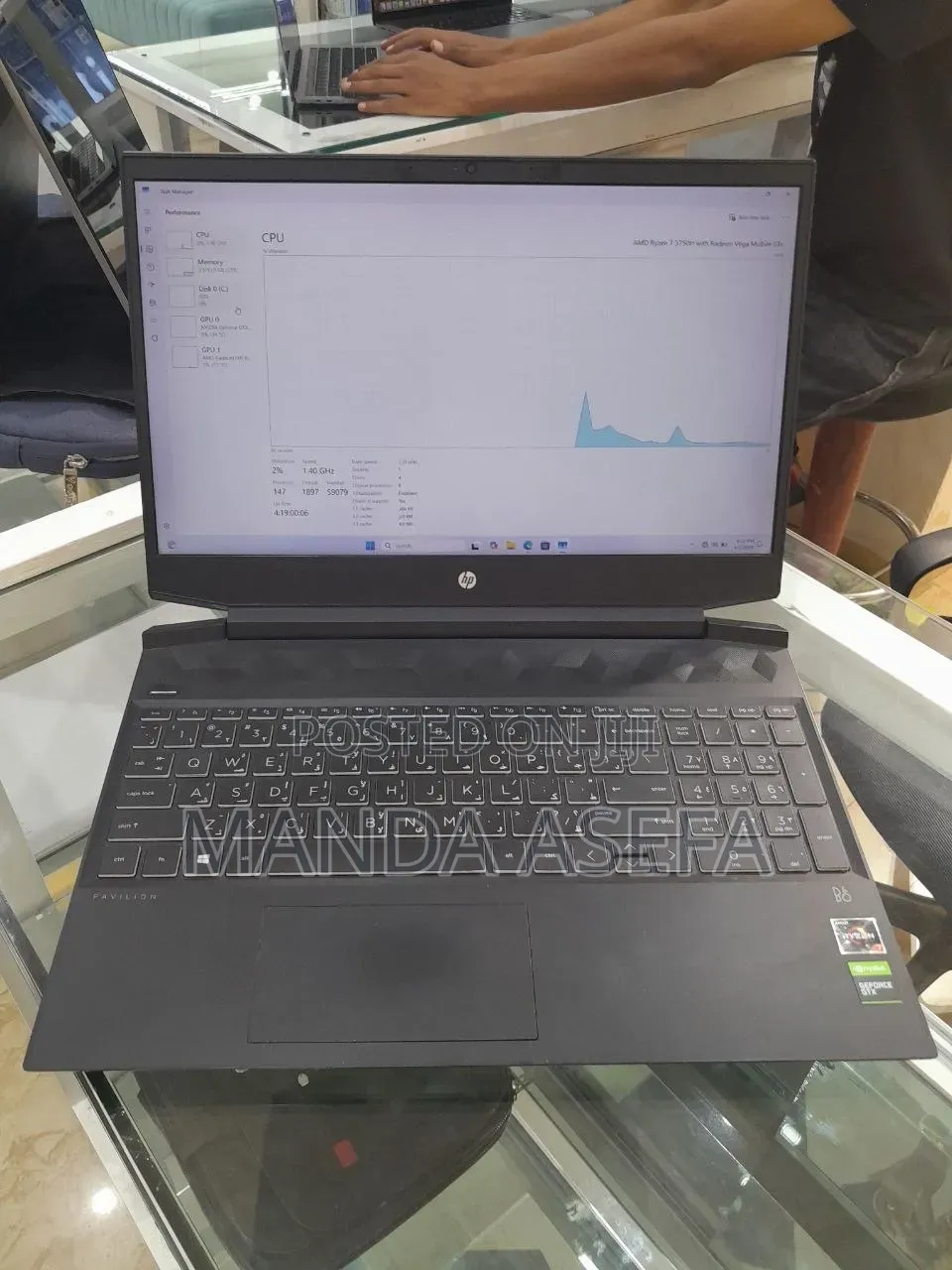 New Laptop HP Pavilion Power 15 16GB AMD Ryzen 7 SSD 512GB