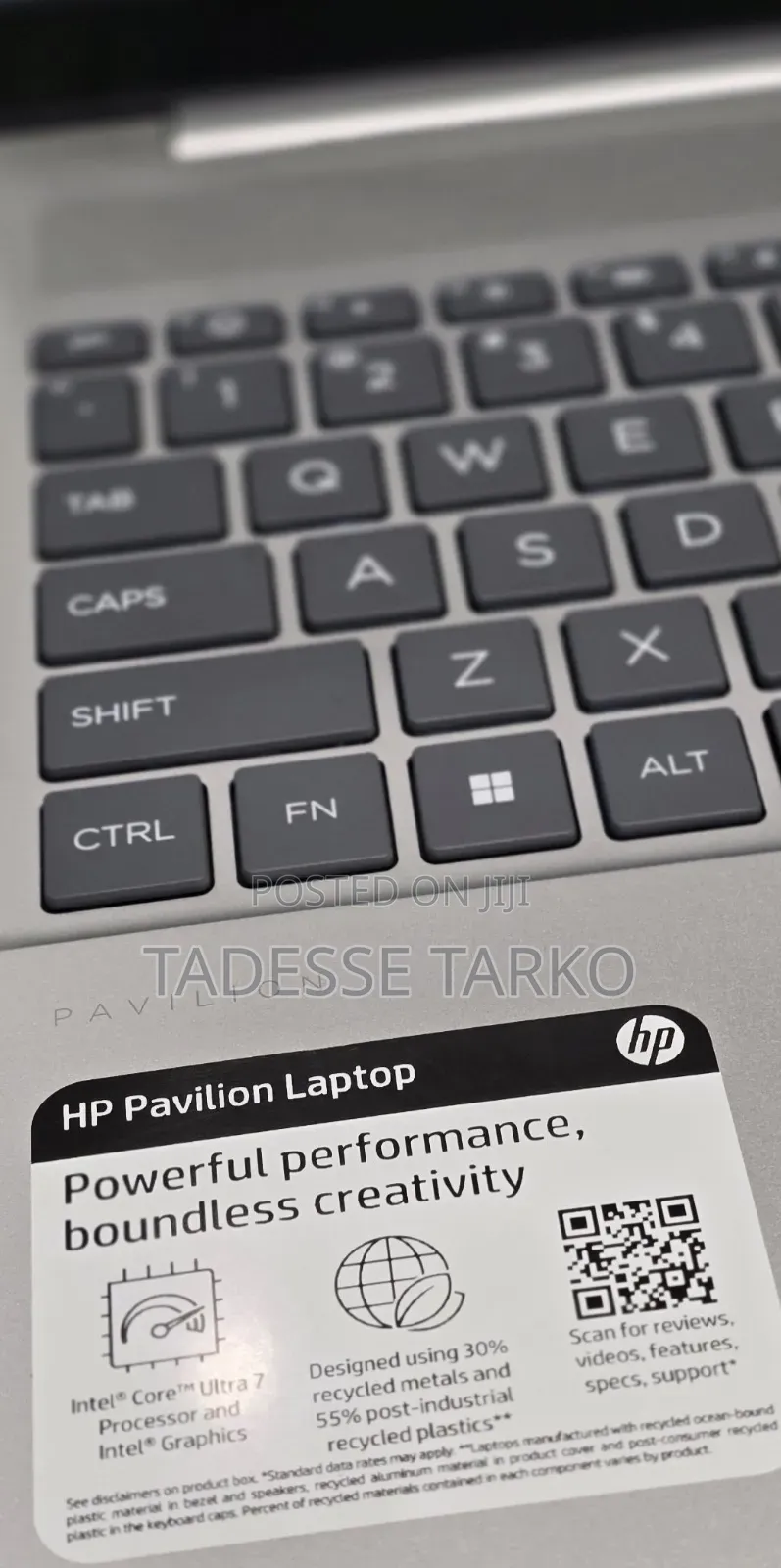 New Laptop HP 16GB Intel Core Ultra 7 SSD 512GB