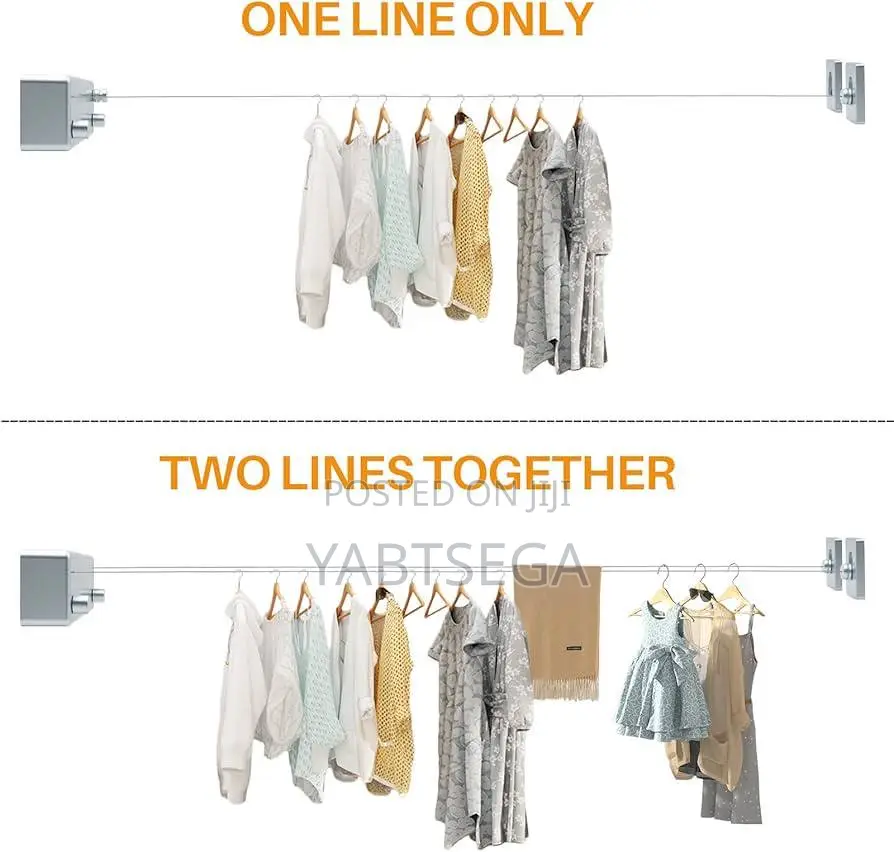 Double Ropes Retractable Clotheslines