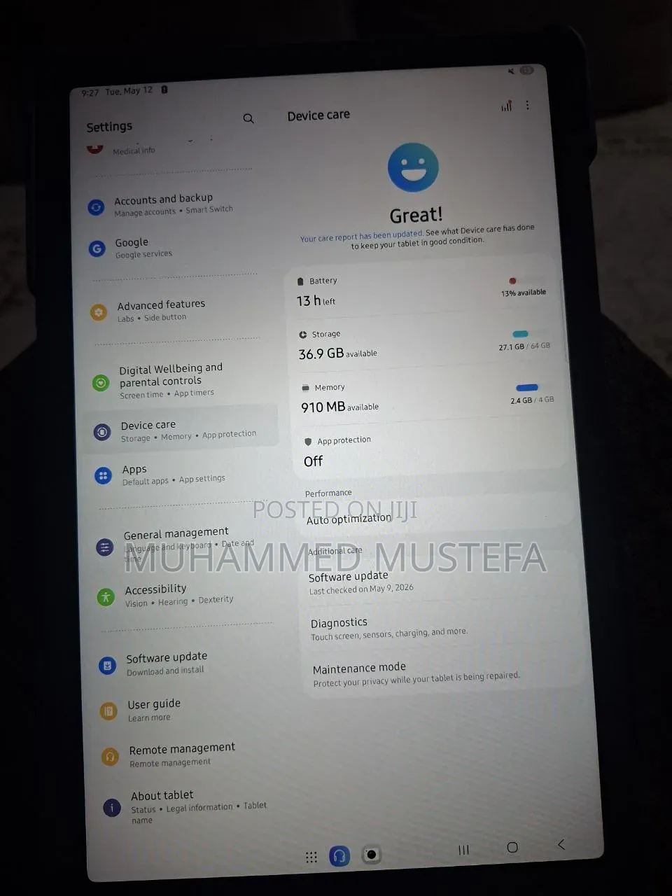 Samsung Galaxy Tab A9+ 64 GB Blue