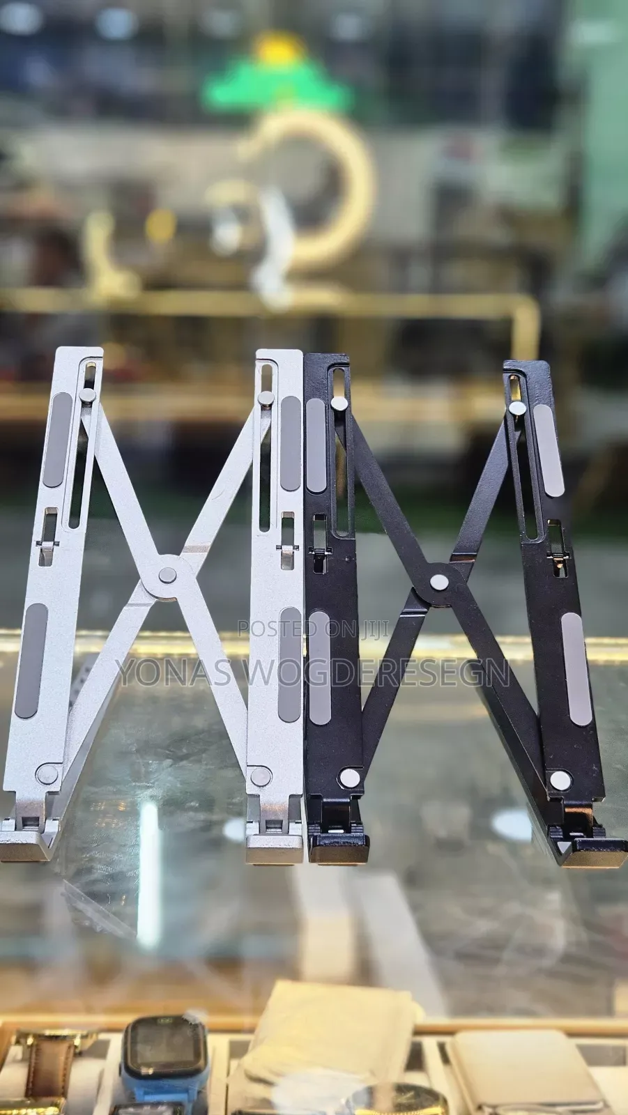 Portable Laptop Stand – Adjustable Foldable Laptop Holder for Desk