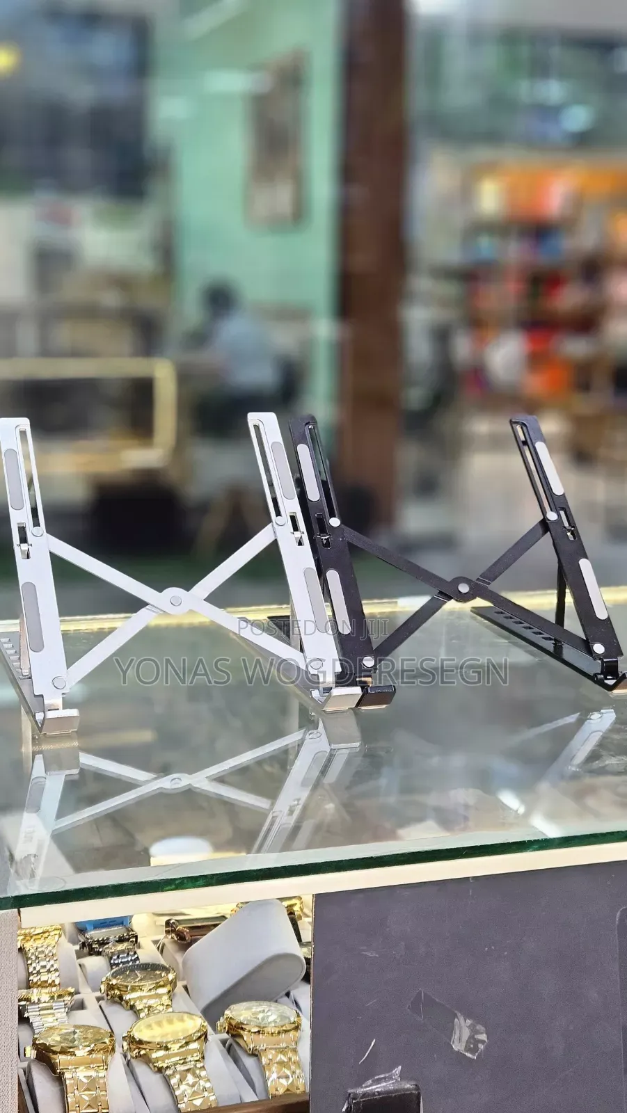 Portable Laptop Stand – Adjustable Foldable Laptop Holder for Desk