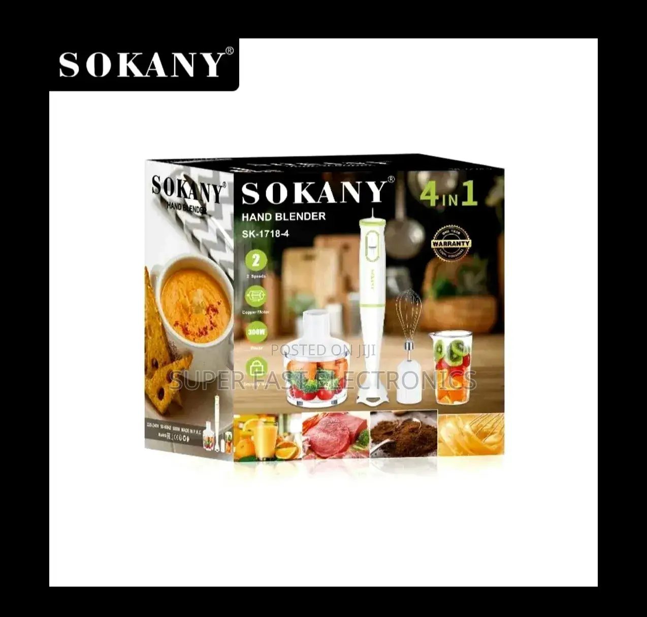 ​Sokany Hand Blender Set 400w High-Power Immersion Blender