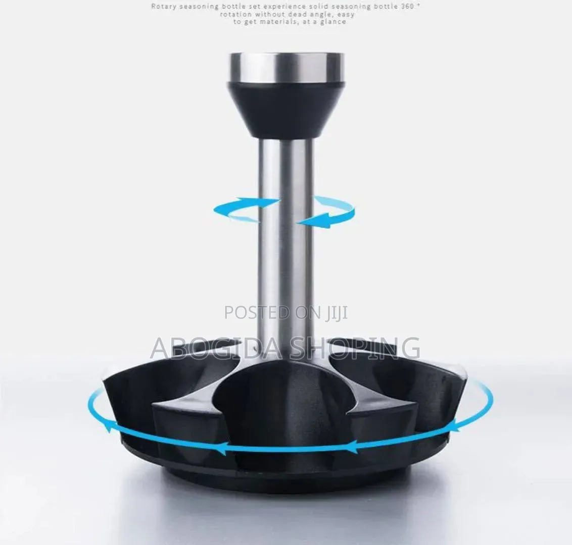 Rotating Glass Seasoning Jar