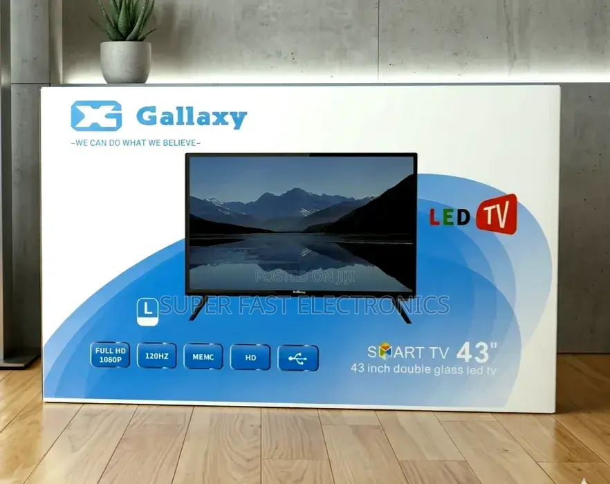 Gallaxy 43 Inch Tv Smart Led Tv Full Hd 1080p Double Glass Display
