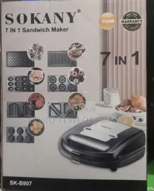 Sokany 7-in-1 Multifunctional Sandwich Maker Toaster - Waffle Maker