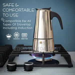Stainless Steel 9cup Espresso Coffee Maker 450ml