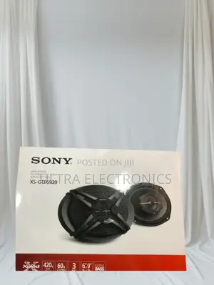 Sony Xs-gtf6939 3-way Car Speakers With Black Grilles.