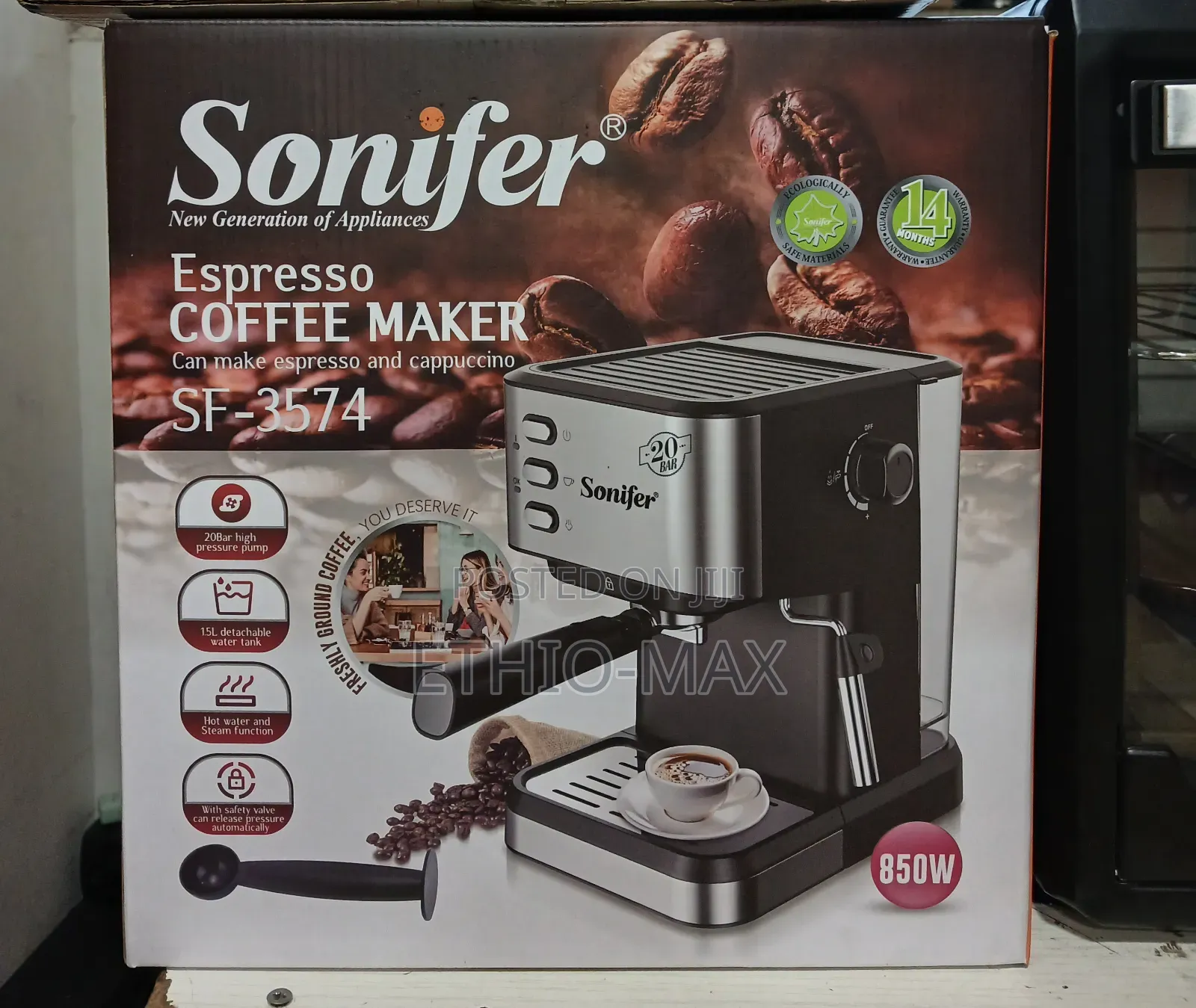 Sonifer Espresso Coffee Maker 20bar