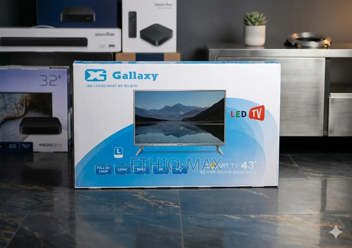 Galaxy 43”Smart Android Tv – 2026 New | Double Glass | 3 Year Warranty