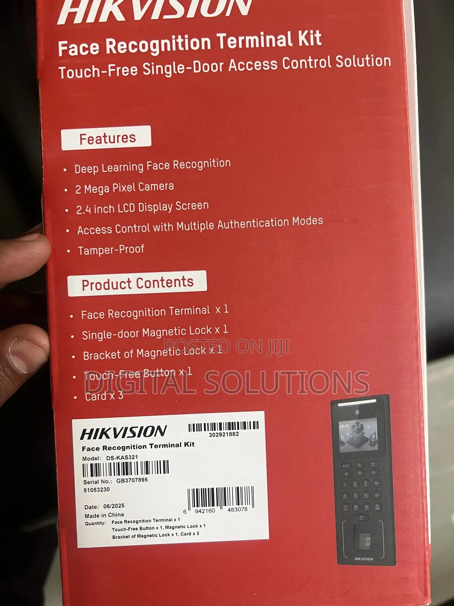 Hikvision Face Recognition Terminal Kit