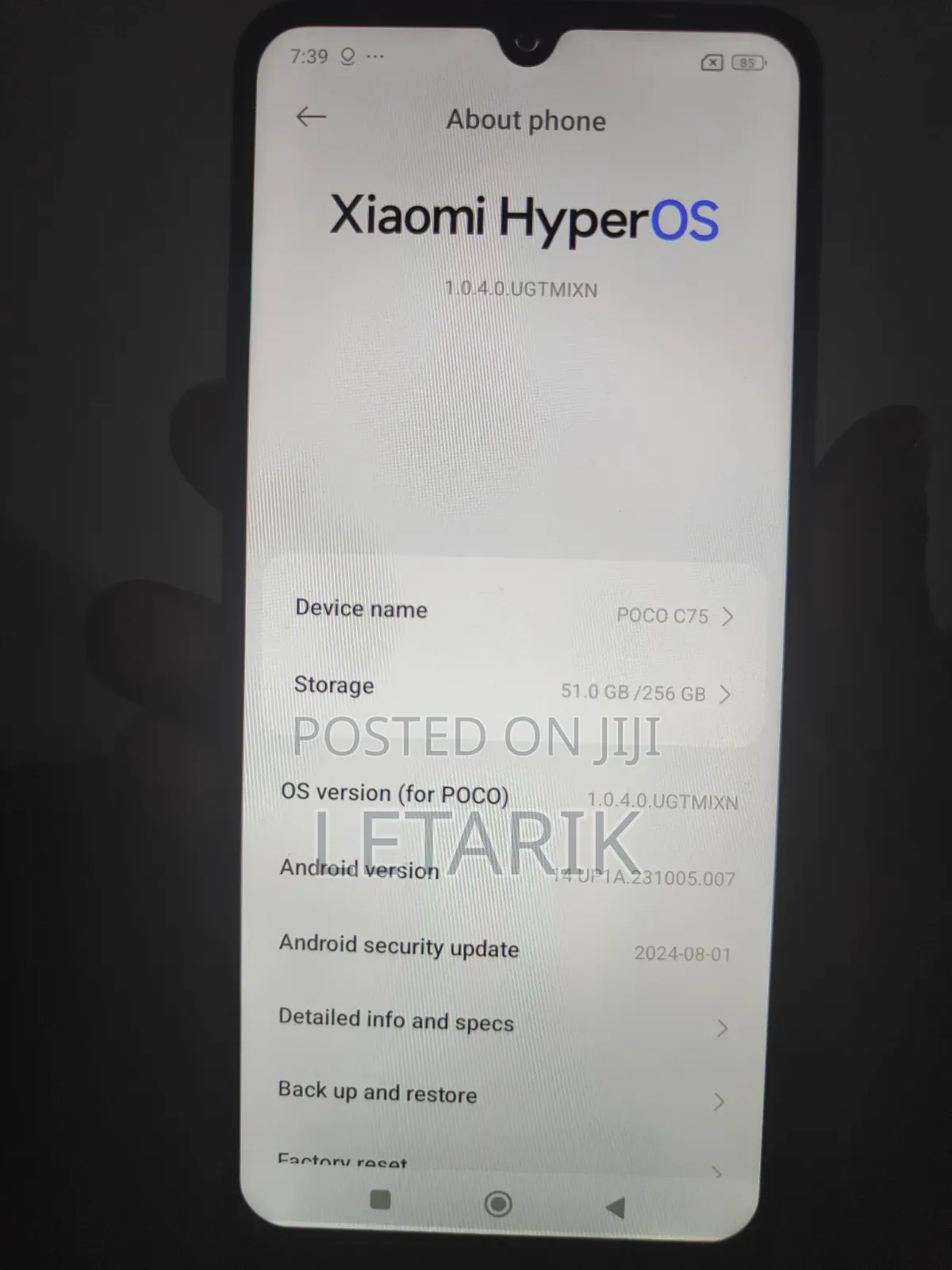 Xiaomi Poco C75 256 GB Black