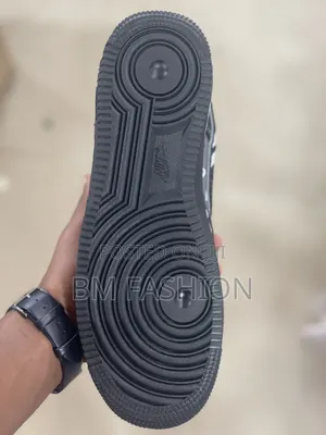 Nike Air Force 1 Low: Black Suede Multi-swoosh