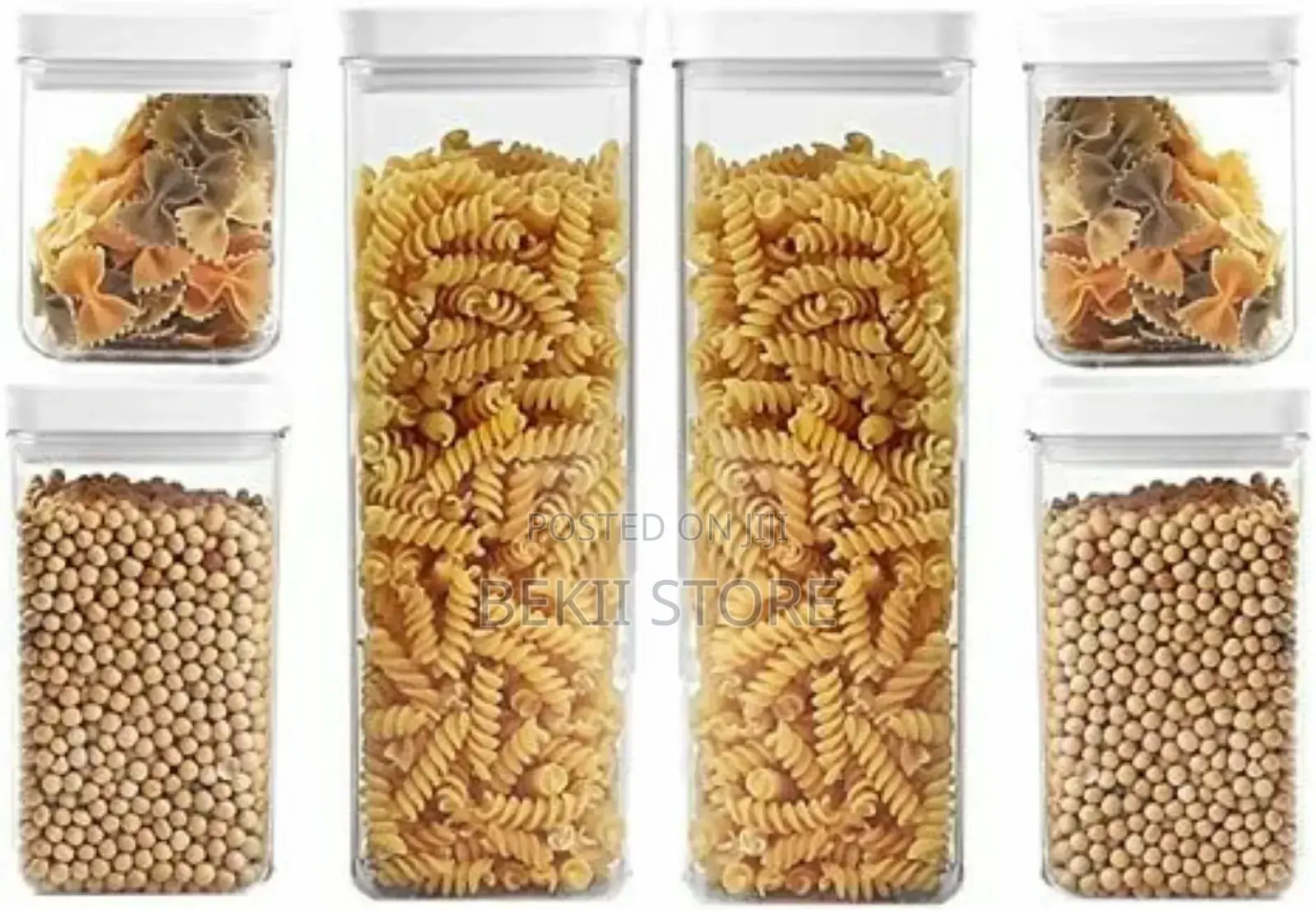 7 Pieces Food Storage Containers For Kitchen Organization የምግብ ማስቀመጫዎች