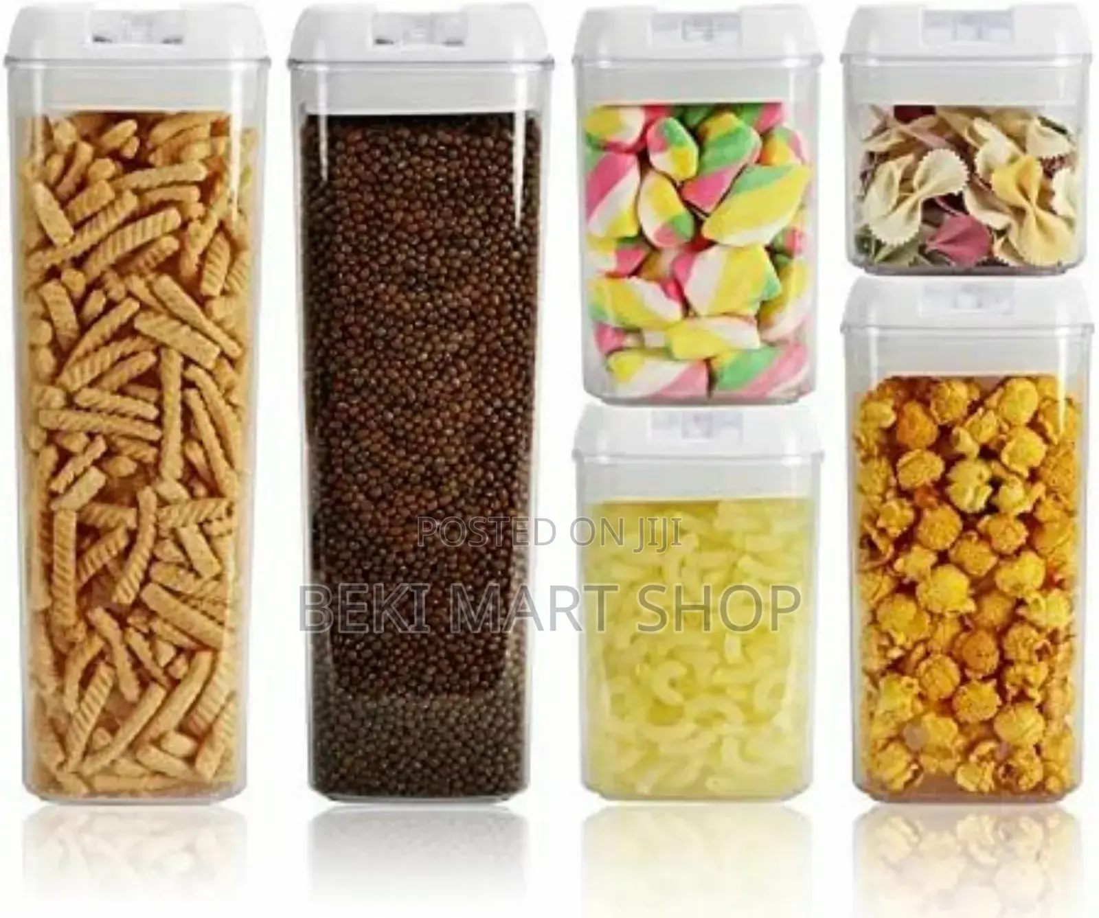 7 Pieces Food Storage Containers For Kitchen Organization የምግብ ማስቀመጫዎች