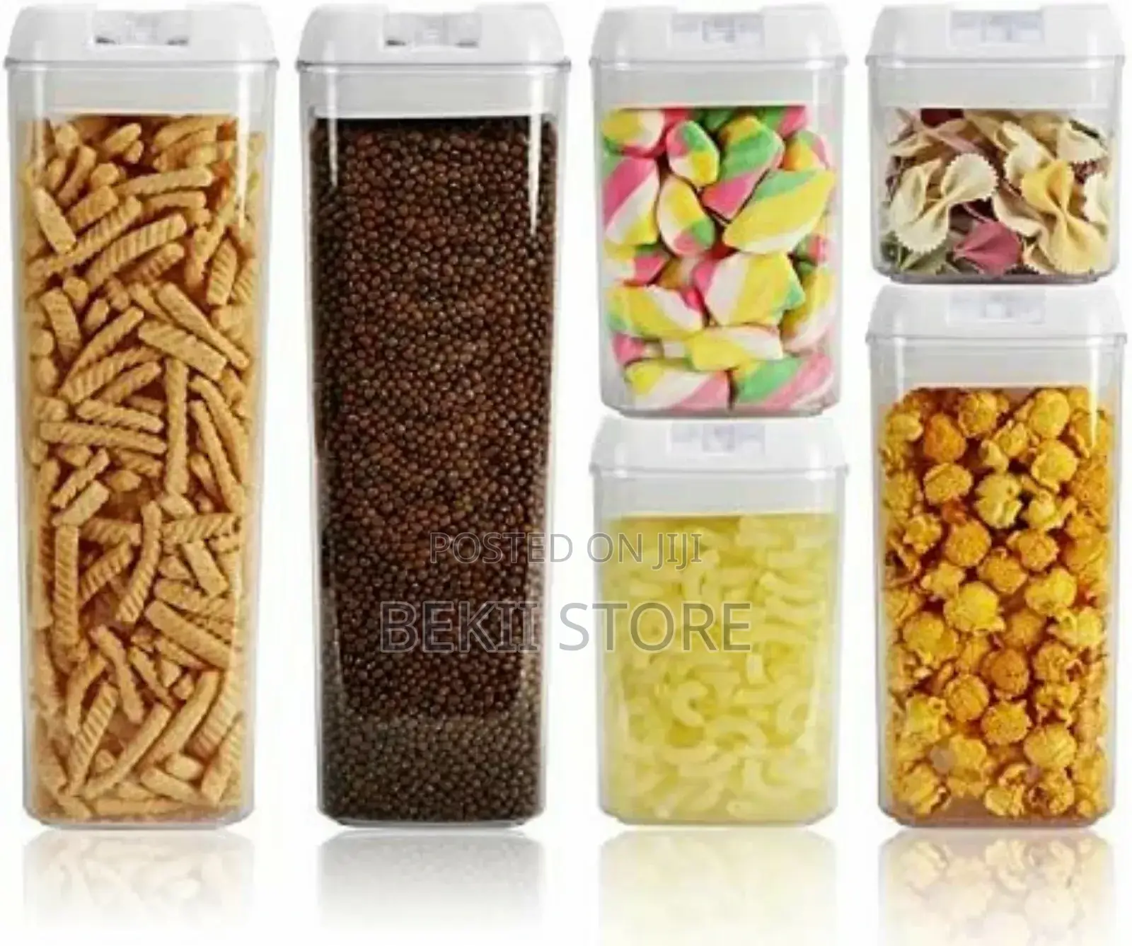 7 Pieces Food Storage Containers For Kitchen Organization የምግብ ማስቀመጫዎች