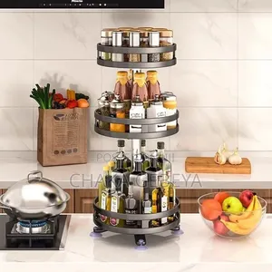 የሚሽከረከር መደርደሪያ - 60cm, Rust-Proof, Space-Saving