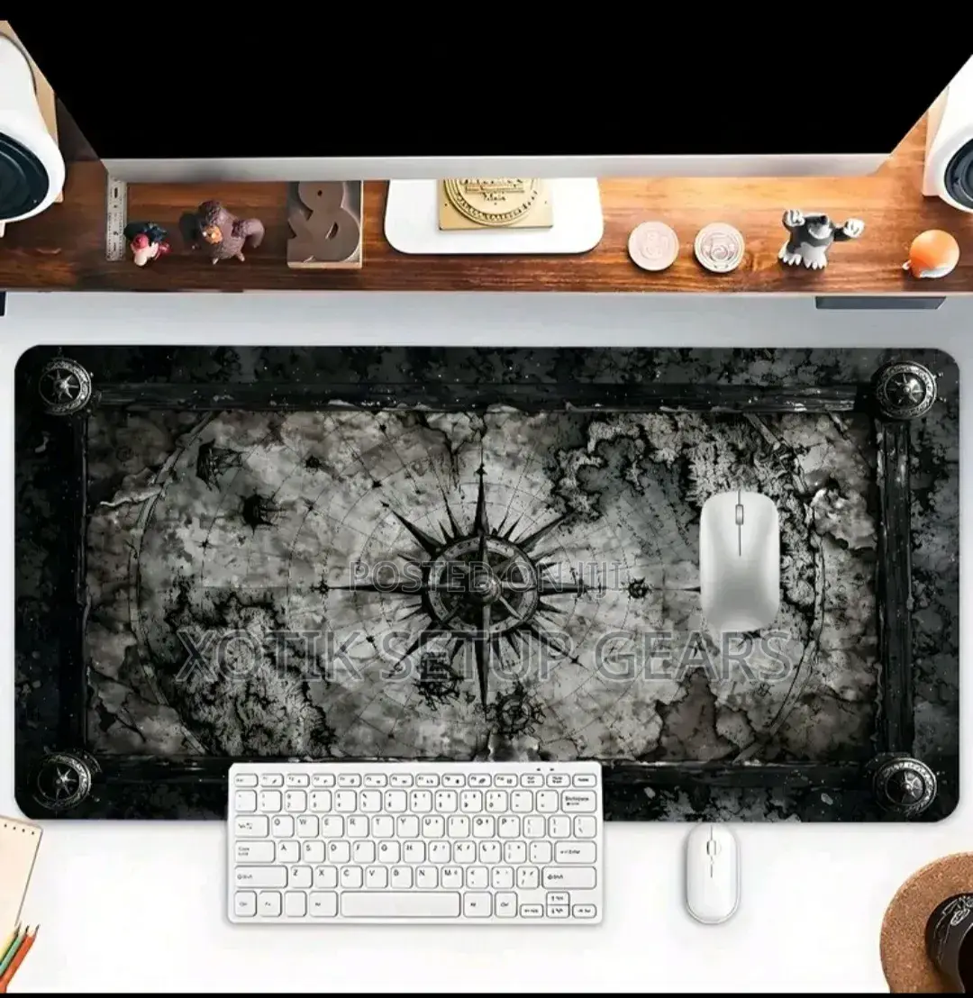 60 X 30 X 0.2cm Vintage Nautical Map Themed Mouse Pad - Desk Mat