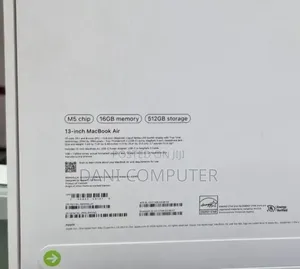 New Laptop Apple MacBook Air 2026 M5 13-inch 16GB Apple M5 SSD 512GB