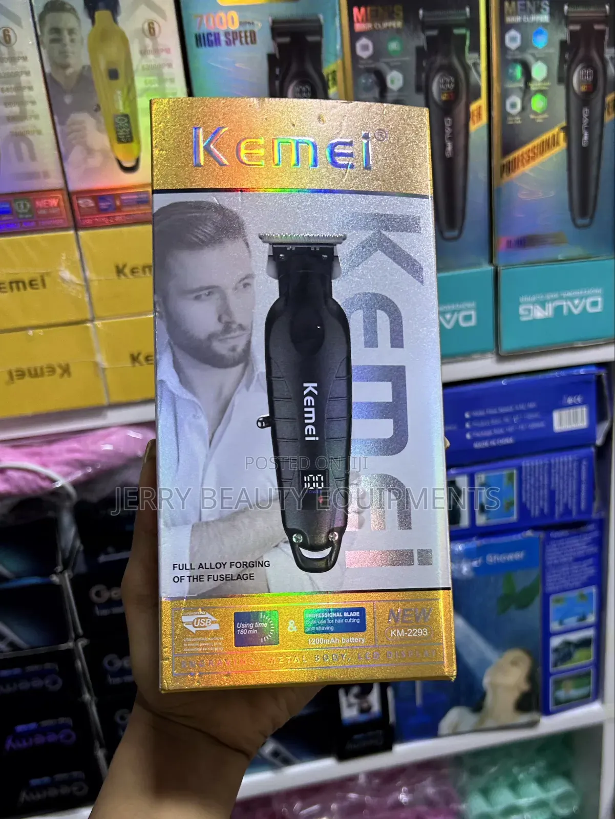 Kemei 2293 Professional0trimmer -LCD Display