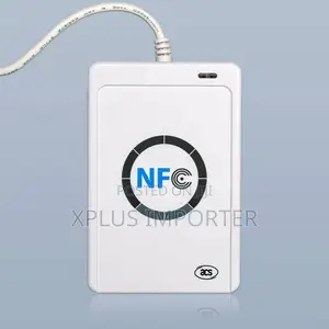 NFC Smart Card Reader and Writer in White.