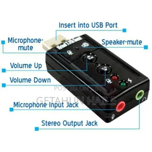 Usb 2.0 Audio Sound Card Mic Adapter - Usb Sound Adapter