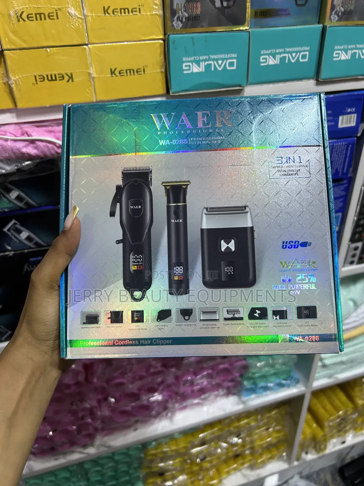 Waer 0286 3 in 1 Styling Set