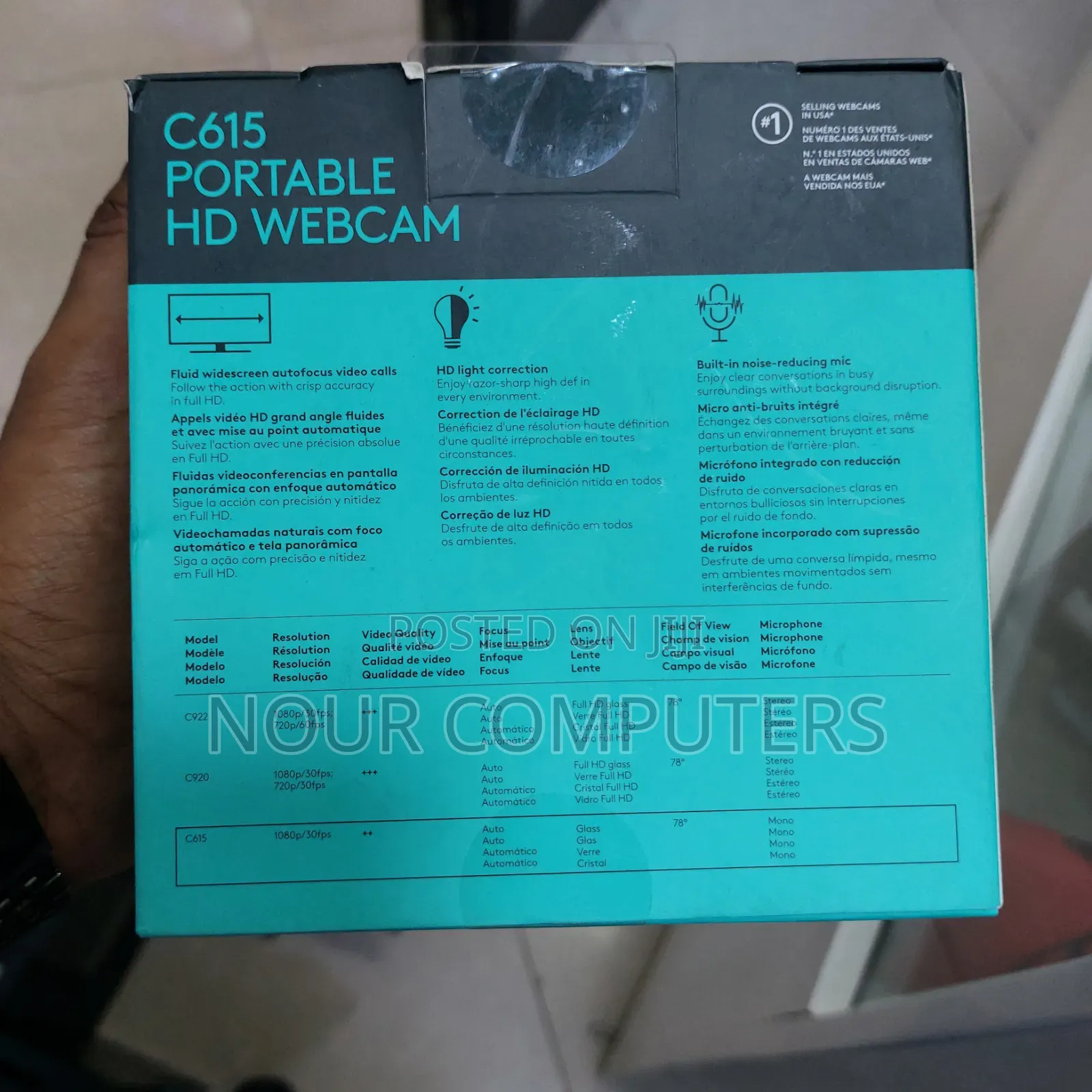 Logitech C615 Portable Webcam
