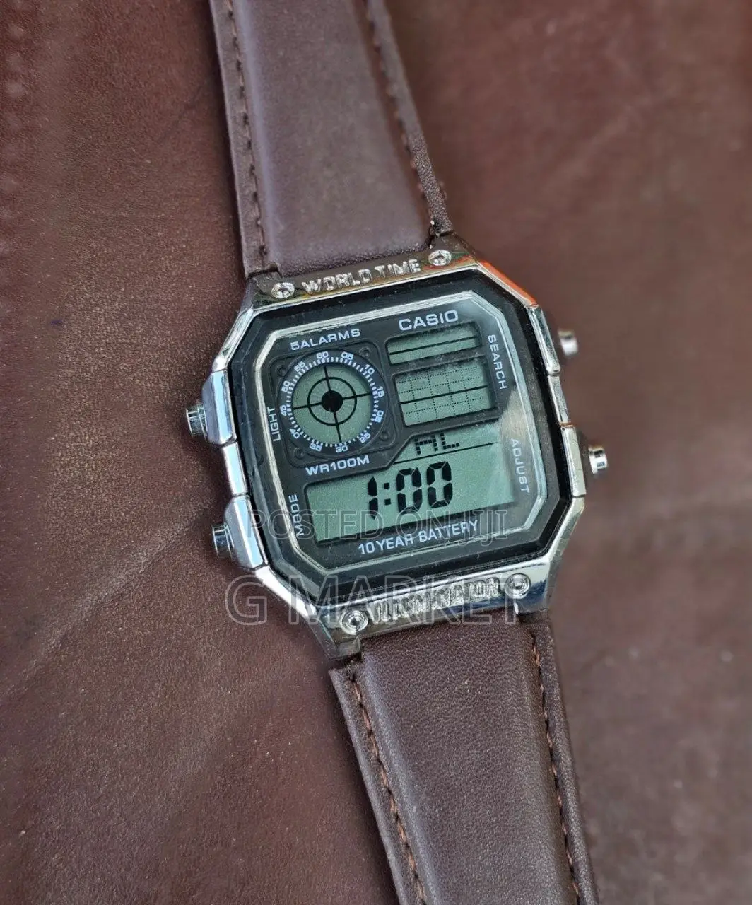 Casio Leather Belt