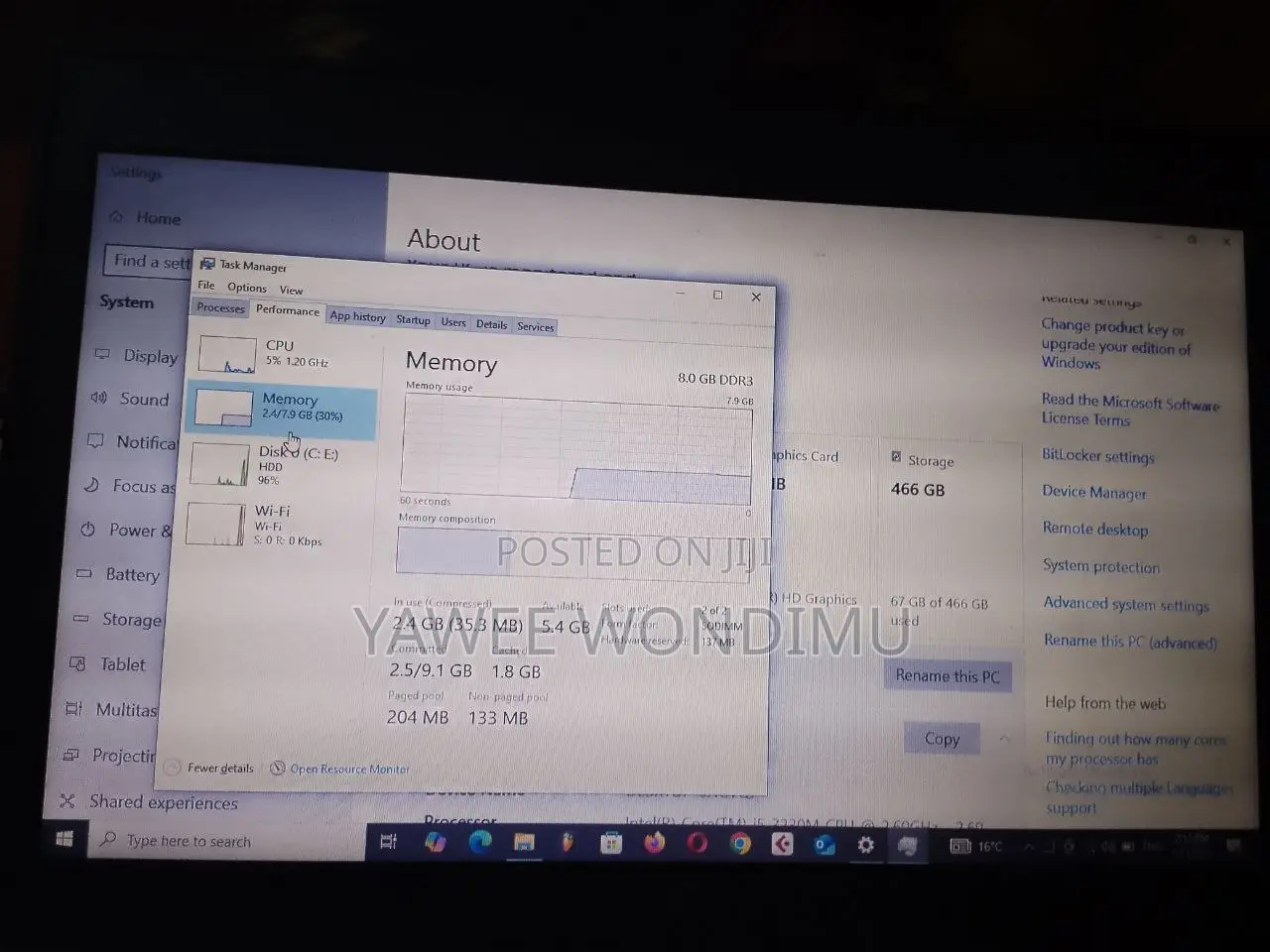 Laptop HP EliteBook 2570P 8GB Intel Core i5 HDD 512GB