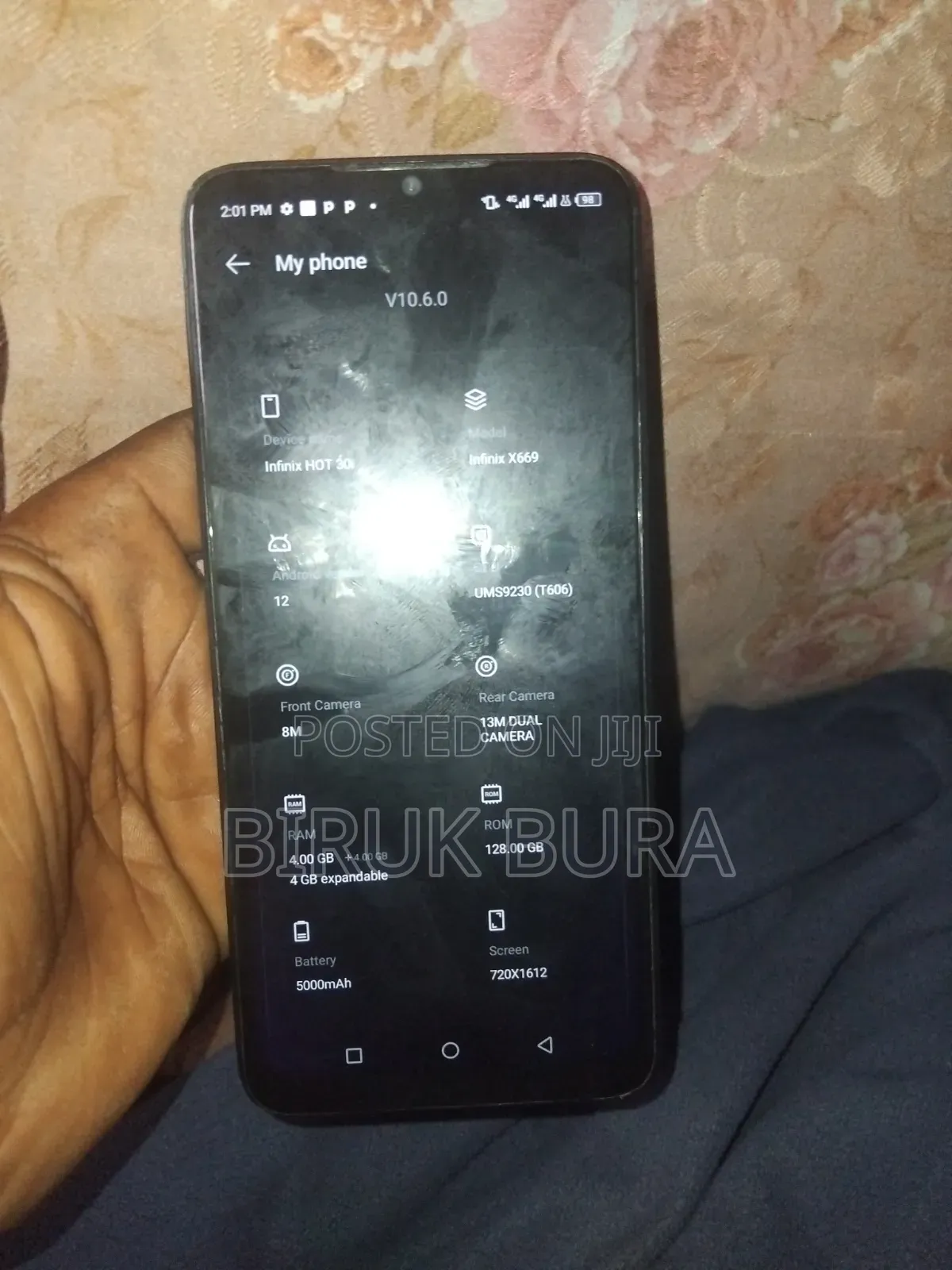 Infinix Hot 30i 128 GB Black