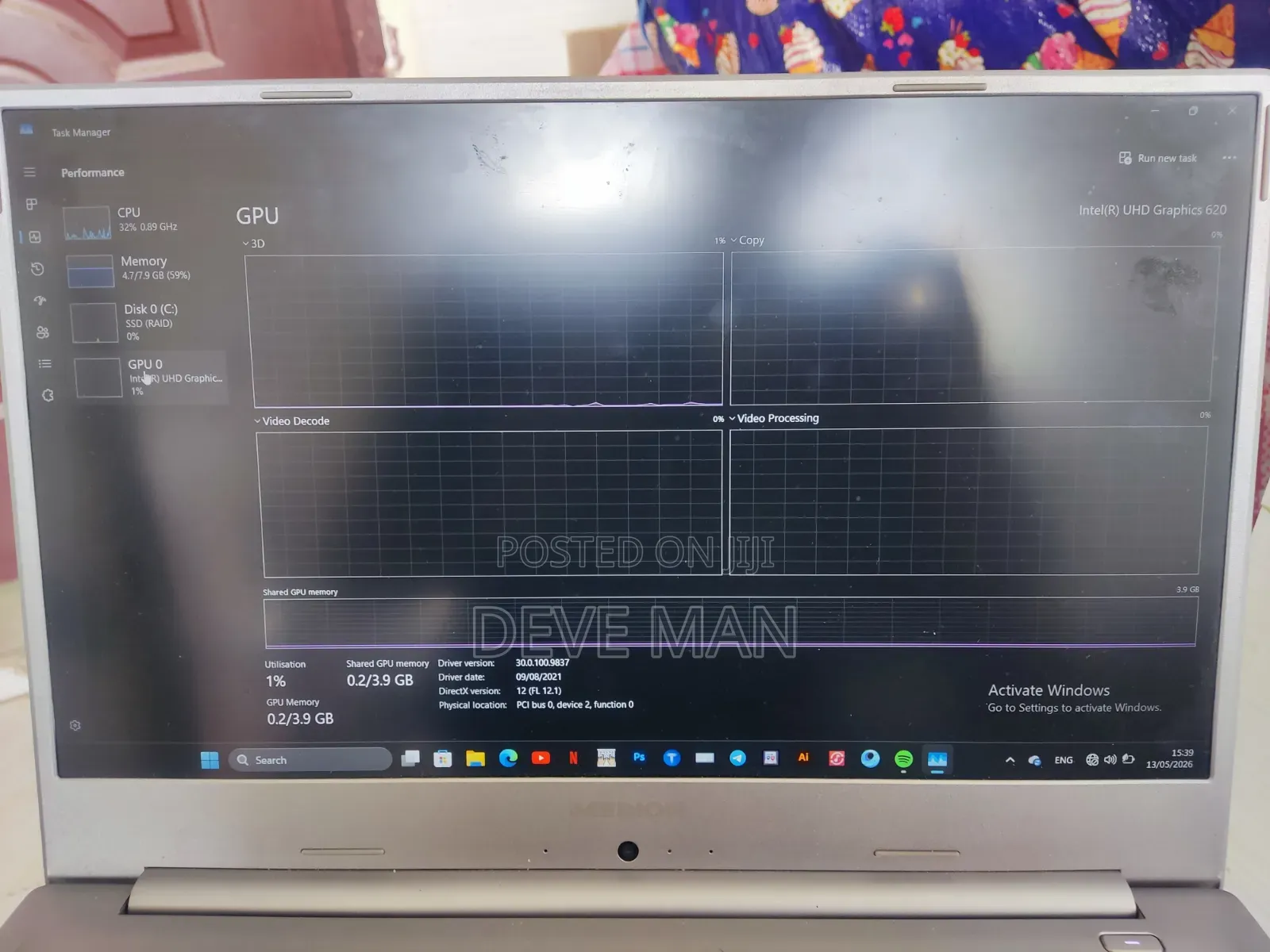 Laptop Medion 8GB Intel Core i5 SSD 512GB