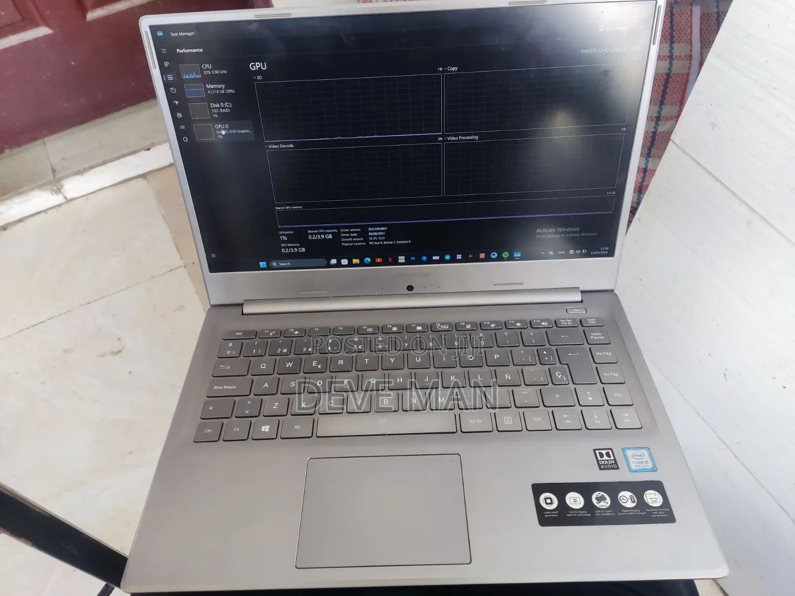 Laptop Medion 8GB Intel Core i5 SSD 512GB