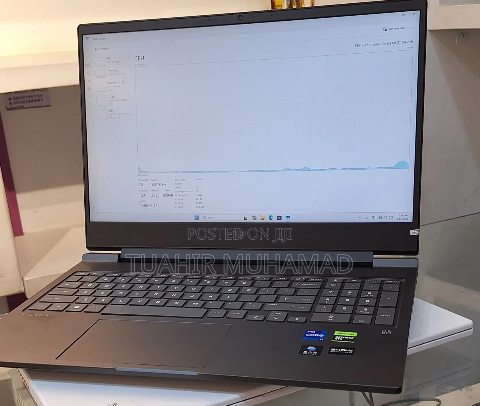 New Laptop HP Victus 15 16GB Intel Core i7 SSD 512GB