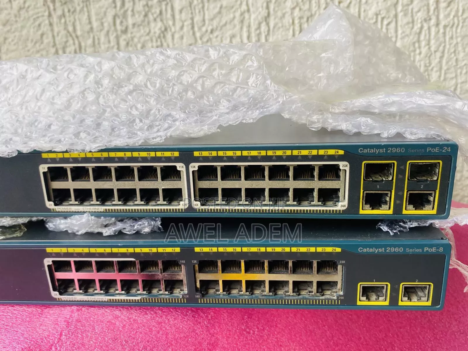 Cisco Catalyst 2960 Series Ws-C2960-24pc-L 24-Port Poe Network Switch