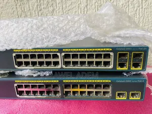 Cisco Catalyst 2960 Series Ws-C2960-24pc-L 24-Port Poe Network Switch