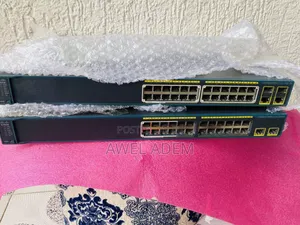 Cisco Catalyst 2960 Series Ws-C2960-24pc-L 24-Port Poe Network Switch
