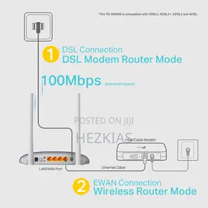 Tp-Link 300mbps Wireless N VDSL/Adsl Modem + Router