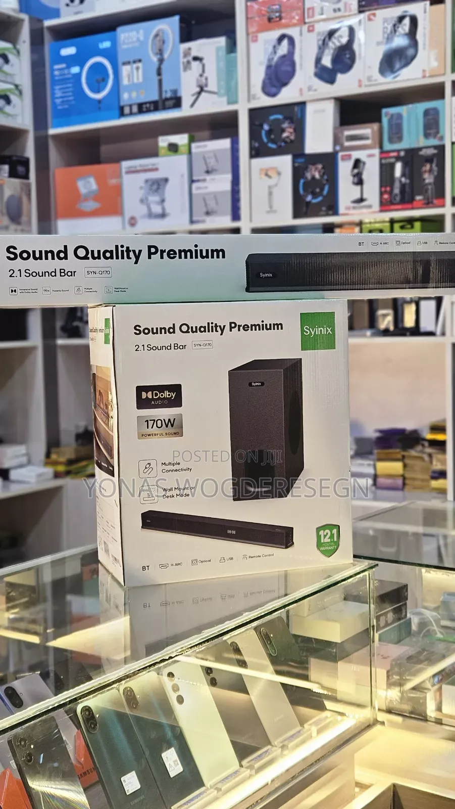 Syinix 170w Powerful Bluetooth Sound Bar – Deep Bass