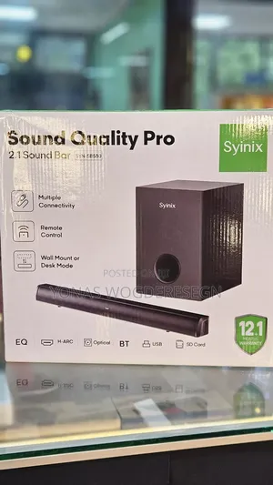 Syinix 130w Bluetooth Sound Bar – Powerful Home Theater Audio Speaker